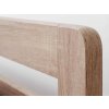 Postel s úložným prostorem MARIKA-oblá, lamino, 160x200, 180x200 cm, čelní výklop (02-Šířka postele 6-Šířka 180cm, Materiál postelí BMB 15. Ořech natur)