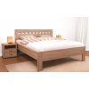 Manželská postel dvoulůžko Ella Mosaic, lamino, 160x200, 180x200 cm (01-Ložná plocha 180x200 cm, Materiál postelí BMB 15. Ořech natur)