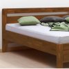 Zvýšená postel z masivu Karlo-oblé, masiv dub cink (01-Ložná plocha 180x200 cm, BMB moření DUB 03. Olej WENGE, Délka roštu 3. Délka 220 cm)