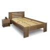 Zvýšená postel z masivu ROSA, masiv smrk, 140x200 (Moření BW - smrk wenge, Výška rámu 03. 50 cm)