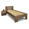 Zvýšená postel z masivu ROSA, masiv smrk, 90x200 (Moření BW - smrk wenge, Výška rámu 03. 50 cm)