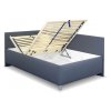 Zvýšená čalouněná postel s úložným prostorem Ryana, 140x200 (Výběr matrace PKD 07. Matrace Lifty Latex, Výběr čalounění PKD PO (ekokůže), Čalouněné postele - orientace Pravé provedení)