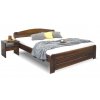 30189 drevena postel dvouluzko lada masiv borovice moreni orech 180x200