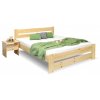 Dřevěná postel dvoulůžko Hanka New, masiv borovice (01-Ložná plocha 180x200 cm, Grossmann GRS moření Přírodní lak)