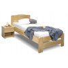 Dřevěná postel jednolůžko Justina, masiv dub (01-Ložná plocha 90x200 cm, Výška rámu 02. 45 cm)