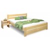 Dřevěná postel Hanka, masiv borovice, 140x200 (Grossmann GRS moření Přírodní lak)