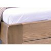 Postel s úložným prostorem Mark, 120x200, masiv smrk (Moření BW - smrk wenge, Volba typu roštů Čelní výklop, Výška rámu 02. 45 cm)