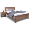 Zvýšená postel z masivu Rita, 120x200, masiv smrk (Moření BW - smrk wenge, Výška rámu 03. 50 cm)