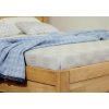 Zvýšená postel z masivu Klementin, masiv buk (01-Ložná plocha 180x200 cm, Barevné provedení HappyBed - buk 15.Lak - Eben, Výška rámu 03. 50 cm)