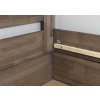 Postel s úložným prostorem ARION 2, 140x200, masiv buk (Barevné provedení HappyBed - buk 15.Lak - Eben, Volba typu roštů Laťový rošt NV, Výška rámu 03. 50 cm)