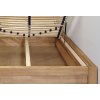 Zvýšená postel s úložným prostorem Klementin, 140x200, masiv buk (Barevné provedení HappyBed - buk 15.Lak - Eben, Volba typu roštů Laťový rošt NV, Výška rámu 03. 50 cm)