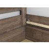 Postel s úložným prostorem ARION 2, 120x200, masiv buk (Barevné provedení HappyBed - buk 15.Lak - Eben, Volba typu roštů Laťový rošt NV, Výška rámu 03. 50 cm)