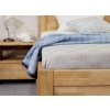 Zvýšená postel s úložným prostorem Klementin, 120x200, masiv buk (Barevné provedení HappyBed - buk 15.Lak - Eben, Volba typu roštů Laťový rošt NV, Výška rámu 03. 50 cm)