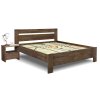 Postel z masivu Trinity, masiv dub (01-Ložná plocha 180x200 cm, Barevné provedení HappyBed - dub Vosk - Světlý ořech, Výška rámu 03. 50 cm)