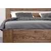 Postel z masivu Trinity, masiv dub (01-Ložná plocha 180x200 cm, Barevné provedení HappyBed - dub Vosk - Světlý ořech, Výška rámu 03. 50 cm)