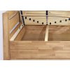 Postel s úložným prostorem Academia, masiv buk, 140x200, Levá (Barevné provedení HappyBed - buk 15.Lak - Eben, Volba typu roštů Laťový rošt NV, Výška rámu 03. 50 cm)