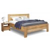 Zvýšená postel dvoulůžko z masivu Orfeus, masiv buk (01-Ložná plocha 180x200 cm, Barevné provedení HappyBed - buk 15.Lak - Eben, Výška rámu 03. 50 cm)