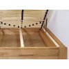 Postel s úložným prostorem Orfeus, masiv buk, 140x200 (Barevné provedení HappyBed - buk 15.Lak - Eben, Volba typu roštů Laťový rošt NV, Výška rámu 03. 50 cm)