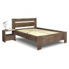 Postel z masivu Trinity, 140x200, masiv dub (Barevné provedení HappyBed - dub Vosk - Světlý ořech, Výška rámu 03. 50 cm)