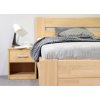 Postel z masivu Trinity, 80x200, 90x200, masiv buk (01-Ložná plocha 90x200 cm, Barevné provedení HappyBed - buk 15.Lak - Eben, Výška rámu 03. 50 cm)