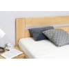 Postel s úložným prostorem Trinity, masiv buk, 140x200 (Barevné provedení HappyBed - buk 15.Lak - Eben, Volba typu roštů Laťový rošt NV, Výška rámu 03. 50 cm)