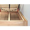 Postel s úložným prostorem Trinity, masiv buk, 140x200 (Barevné provedení HappyBed - buk 15.Lak - Eben, Volba typu roštů Laťový rošt NV, Výška rámu 03. 50 cm)