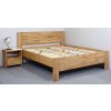 Postel z masivu Trinity 2, masiv buk (01-Ložná plocha 180x200 cm, Barevné provedení HappyBed - buk 15.Lak - Eben, Výška rámu 03. 50 cm)