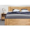 Postel z masivu Trinity 2, masiv buk (01-Ložná plocha 180x200 cm, Barevné provedení HappyBed - buk 15.Lak - Eben, Výška rámu 03. 50 cm)
