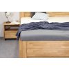 Postel z masivu Trinity 2, masiv buk (01-Ložná plocha 180x200 cm, Barevné provedení HappyBed - buk 15.Lak - Eben, Výška rámu 03. 50 cm)