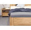 Postel z masivu Trinity 2, 140x200, masiv buk (Barevné provedení HappyBed - buk 15.Lak - Eben, Výška rámu 03. 50 cm)