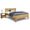 Postel z masivu Trinity 2, 140x200, masiv buk (Barevné provedení HappyBed - buk 15.Lak - Eben, Výška rámu 03. 50 cm)