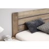Postel z masivu Mistral, 120x200, masiv buk (Barevné provedení HappyBed - buk 15.Lak - Eben, Výška rámu 03. 50 cm)