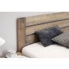Postel s úložným prostorem Mistral, 120x200, masiv buk (Barevné provedení HappyBed - buk 15.Lak - Eben, Volba typu roštů Laťový rošt NV, Výška rámu 03. 50 cm)