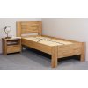 Postel z masivu Trinity 2, 120x200, masiv buk (Barevné provedení HappyBed - buk 15.Lak - Eben, Výška rámu 03. 50 cm)