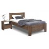 Postel z masivu Trinity, 120x200, masiv dub (Barevné provedení HappyBed - dub Vosk - Světlý ořech, Výška rámu 03. 50 cm)