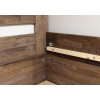 Postel s úložným prostorem Trinity, 120x200, masiv dub (Barevné provedení HappyBed - dub Vosk - Světlý ořech, Volba typu roštů Laťový rošt NV, Výška rámu 03. 50 cm)