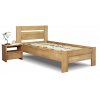 Postel z masivu Orfeus, 120x200, masiv buk (Barevné provedení HappyBed - buk 15.Lak - Eben, Výška rámu 03. 50 cm)