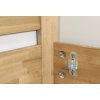 Postel s úložným prostorem Orfeus, 120x200, masiv buk (Barevné provedení HappyBed - buk 15.Lak - Eben, Volba typu roštů Laťový rošt NV, Výška rámu 03. 50 cm)