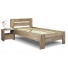 Postel z masivu Primátor, 120x200,  masiv buk (Barevné provedení HappyBed - buk 15.Lak - Eben, Výška rámu 03. 50 cm)