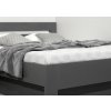Manželská postel s úložným prostorem a rošty Linda (01-Ložná plocha 180x200 cm, Volba typu roštů Čelní výklop, Výběr materiálu LRM 12. Antracit)