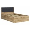 31377 1 postel jednoluzko s uloznym prostorem a rostem tetris 120x200 dub wotan cerna