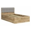 31380 2 postel jednoluzko s uloznym prostorem a rostem tetris 120x200 dub wotan seda