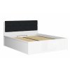 31386 2 postel dvouluzko s uloznym prostorem a rostem tetris 140x200 bila lesk cerna