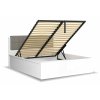 31389 postel dvouluzko s uloznym prostorem a rostem tetris 140x200 bila lesk seda