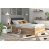 31395 2 postel dvouluzko s uloznym prostorem a rostem tetris 140x200 dub sonoma seda