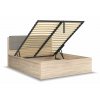 31395 postel dvouluzko s uloznym prostorem a rostem tetris 140x200 dub sonoma seda