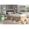 31401 3 postel dvouluzko s uloznym prostorem a rostem tetris 140x200 dub wotan
