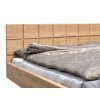 Moderní dřevěná buková postel s úložným prostorem FENIX 2, rošty v ceně (01-Ložná plocha 180x200 cm, 01-Moření Rovder buk Lak-třešeň, Volba typu roštů Laťový rošt NV)