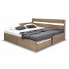 Rozkládací postel s úložným prostorem FUEGO - LEVÁ (01-Moření Rovder buk Lak-třešeň)