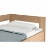 Rohová zvýšená úložná postel jednolůžko ELA - PRAVÁ, Rošt v ceně (01-Ložná plocha 80x200 cm, 01-Moření Rovder buk Lak-třešeň, Volba typu roštů Laťový rošt NV)